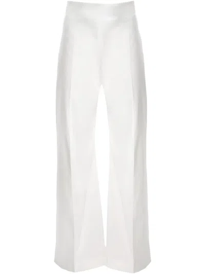 Carolina Herrera Hose Mit Weitem Bein In Weiss