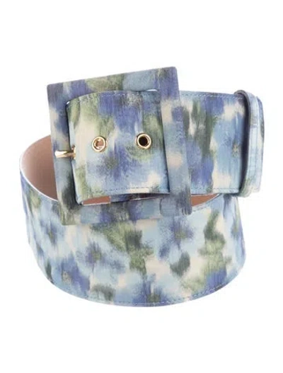 Pre-owned Carolina Herrera Wide Nylon Belt In Multi