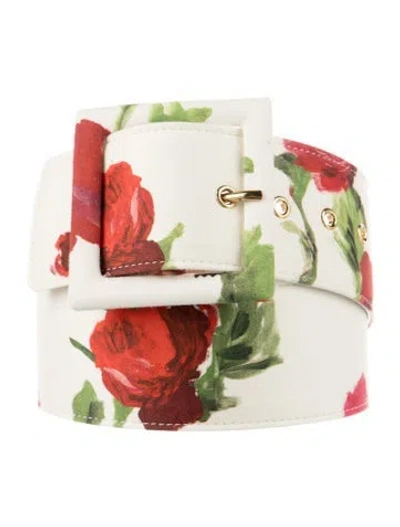 Pre-owned Carolina Herrera Wide Waist Belt In Neutral