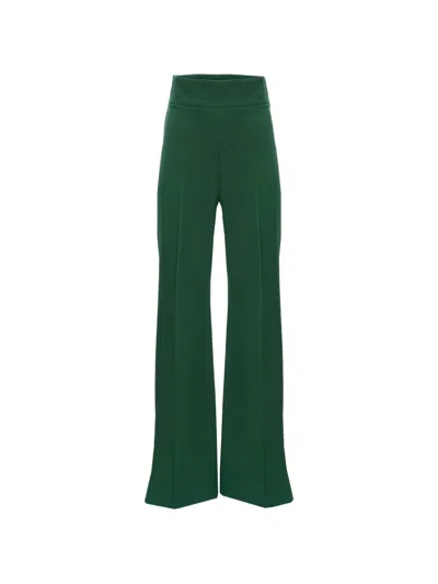 Carolina Herrera Wide-leg Trousers In Green