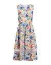 Carolina Herrera Organza-trimmed Floral-print Cotton-poplin Midi Dress In Pink