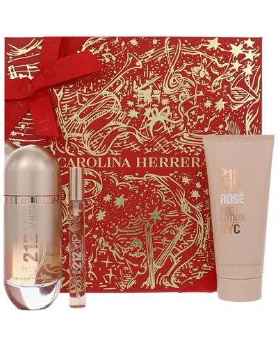 Carolina Herrera Women's 3pc 212 Vip Rose Gift Set In Transparent