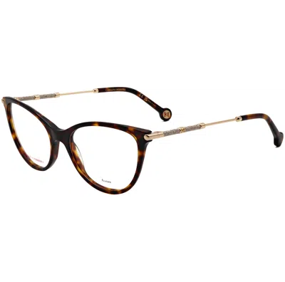 Carolina Herrera Women's 53 Mm Brown Opticals In White