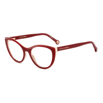 Carolina Herrera Cat-eye Glasses In Burgundy