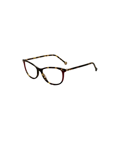 Carolina Herrera Tortoiseshell-effect Cat-eye Glasses In Brown