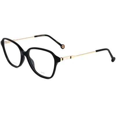 Carolina Herrera Women's 55 Mm Black Opticals In Pink