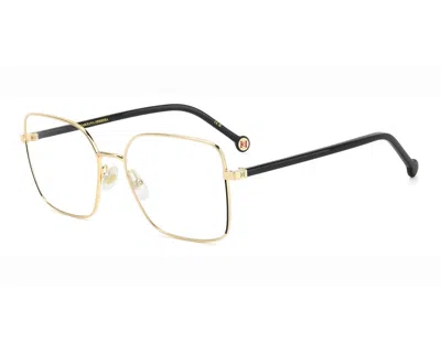 Carolina Herrera Women's 55 Mm Gold Black Eyeglasses
