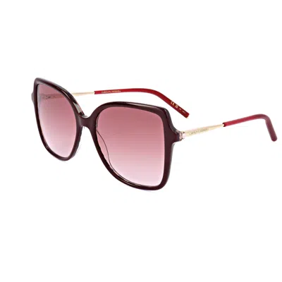 Carolina Herrera Women's 55mm Burgundy Gold Sunglasses