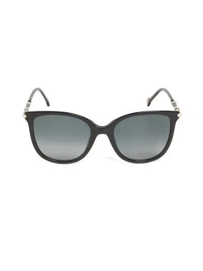 Carolina Herrera Women's 55mm Cat-eye Sunglasses In Black