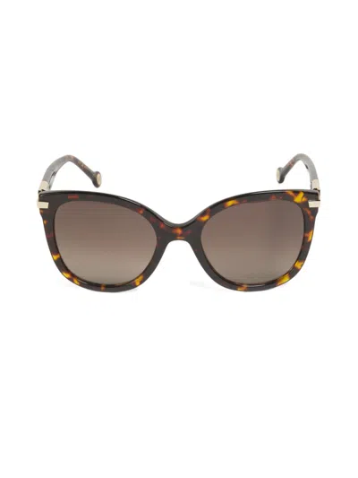 Carolina Herrera Women's 55mm Cat-eye Sunglasses In Brown
