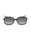 Carolina Herrera Women's 55mm Square Sunglasses In Black