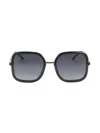 Carolina Herrera Women's 55mm Square Sunglasses In Black
