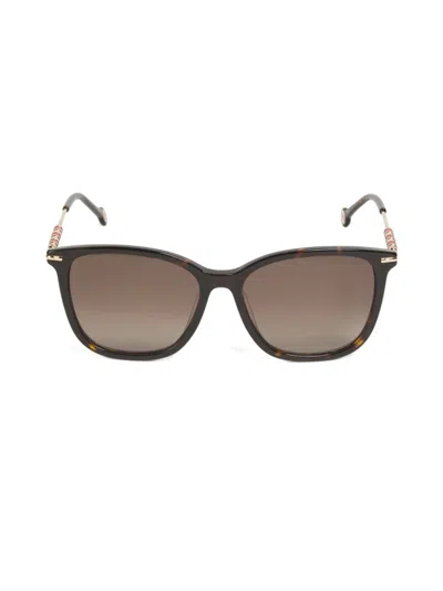 Carolina Herrera Women's 56mm Square Sunglasses In Brown