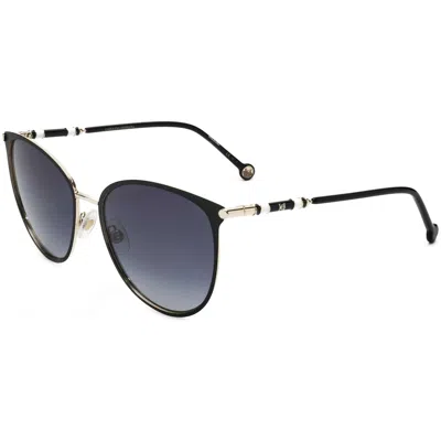 Carolina Herrera Women's 60 Mm Grey Sunglasses In Black