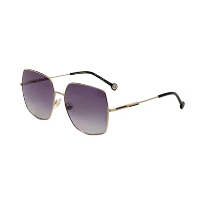 Carolina Herrera Women's 60 Mm Rose Gold Sunglasses In Gray