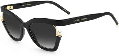 Carolina Herrera Women's  Ch 0002/s 807(9o) Sunglasses In Black