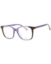 Carolina Herrera Demo Square Ladies Eyeglasses Ch 0065 0e53 52 In Purple