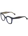 Carolina Herrera Women's Ch0018 49mm Optical Frames In Blue