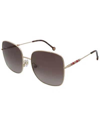 Carolina Herrera Women's Ch0035/s 59mm Sunglasses In Gold