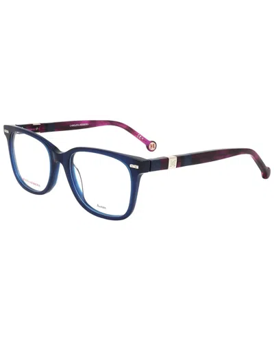 Carolina Herrera Women's Ch0047 52mm Optical Frames In Blue
