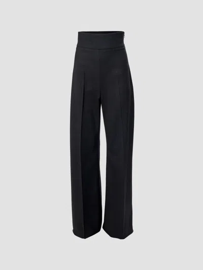 Carolina Herrera Women's Chalet Diane Stretch-virgin Wool Flare Pants In Gray