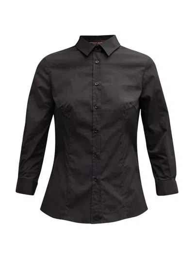 Carolina Herrera Women's Classic Cotton Blouse In Black