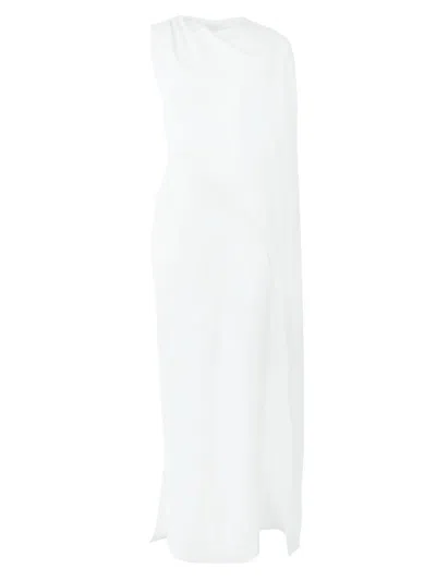 CAROLINA HERRERA WOMEN'S DRAPED ONE-SHOULDER COLUMN GOWN