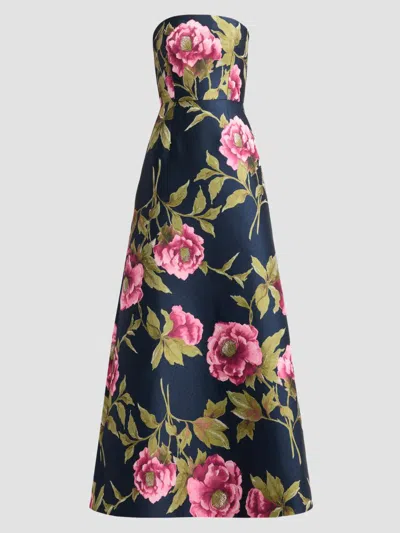 Carolina Herrera Women's Floral Strapless A-line Gown In Multi