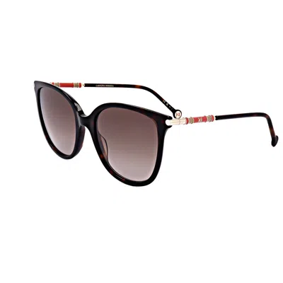 Carolina Herrera Women's Havana 55mm Sunglasses In Black