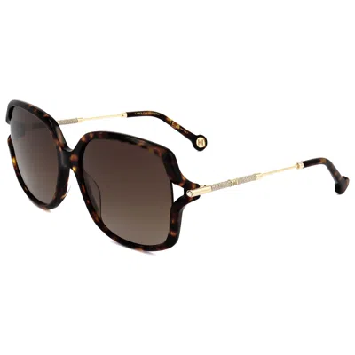CAROLINA HERRERA WOMEN'S HAVANA 58MM SUNGLASSES