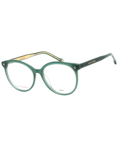 Carolina Herrera Demo Oval Ladies Eyeglasses Her 0083/g 01ed 54 In Green