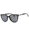 Carolina Herrera Grey Cat Eye Ladies Sunglasses Her 0107/s 0kdx/ir 57 In Black