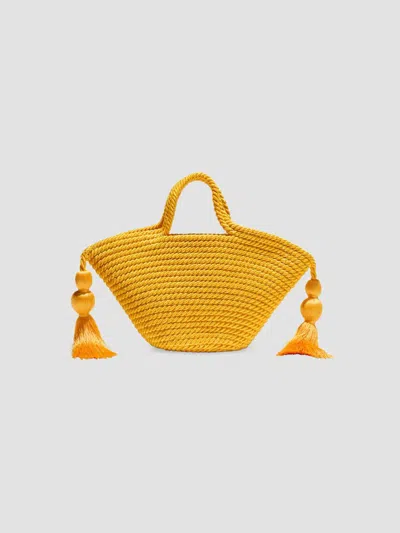 Carolina Herrera Women's Lupe Mini Rope Tote Bag In Melon