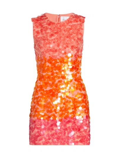 Carolina Herrera Women's Ombré Paillettes Minidress
