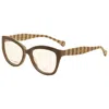 Carolina Herrera Women's Opticals In Brown