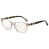 Carolina Herrera Demo Cat Eye Ladies Eyeglasses Ch 0048 03io 55