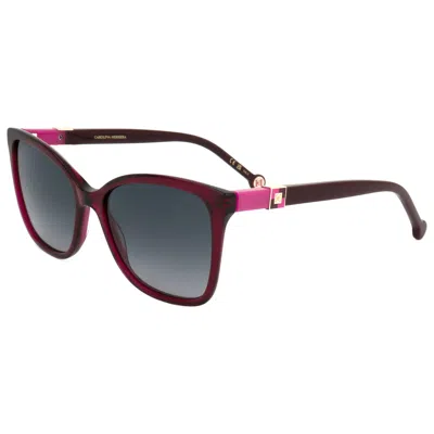 Carolina Herrera Logo-plaque Square-frame Sunglasses In Multi