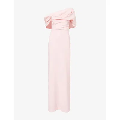 Carolina Herrera Womens Sofia Off-shoulder Woven Maxi Dress Rosewater