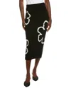 Carolina Herrera Wool & Cashmere-blend Midi Knit Skirt In Black