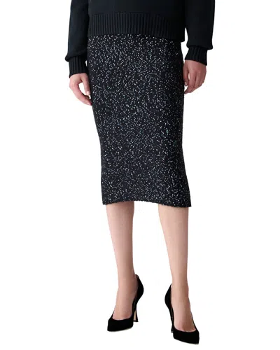 Carolina Herrera Wool & Cashmere-blend Pencil Skirt In 1-black