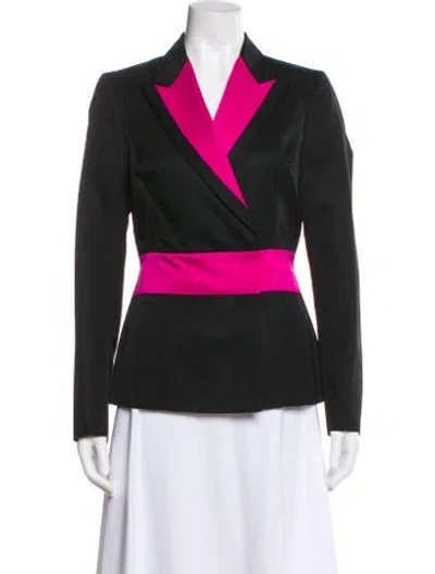 Pre-owned Carolina Herrera Wool Blazer In Green