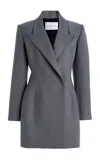 Carolina Herrera Wool-blend Blazer In Grey