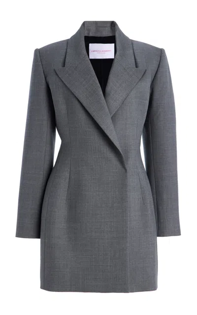 Carolina Herrera Wool-blend Blazer In Grey