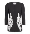 Carolina Herrera Floral Embroidered Wool Jacket