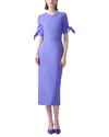 Carolina Herrera Wool-blend Midi Dress In Purple