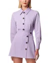 Carolina Herrera Long-sleeve Wrap Mini Shirtdress