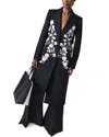 Carolina Herrera Wool-blend Single-breasted Coat In Black