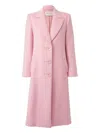 Carolina Herrera Wool Coat In Pink