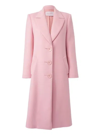 Carolina Herrera Wool Coat In Pink