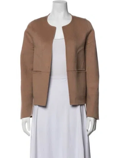 Pre-owned Carolina Herrera Wool Jacket In Brown